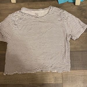 Pacsun Striped Crop Top